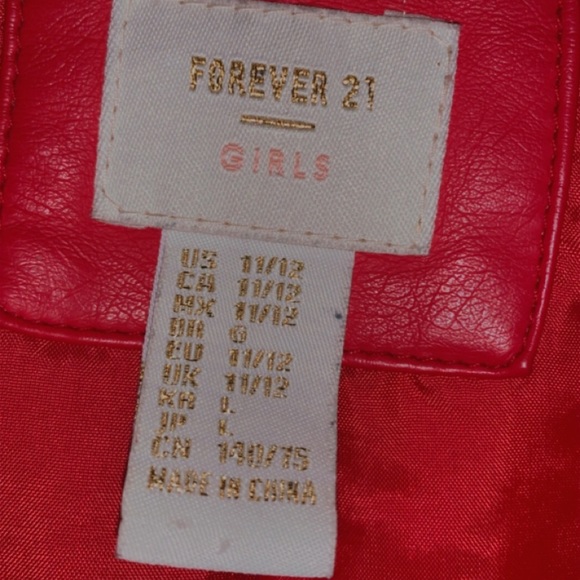 Red leather jacket - Picture 3 of 3